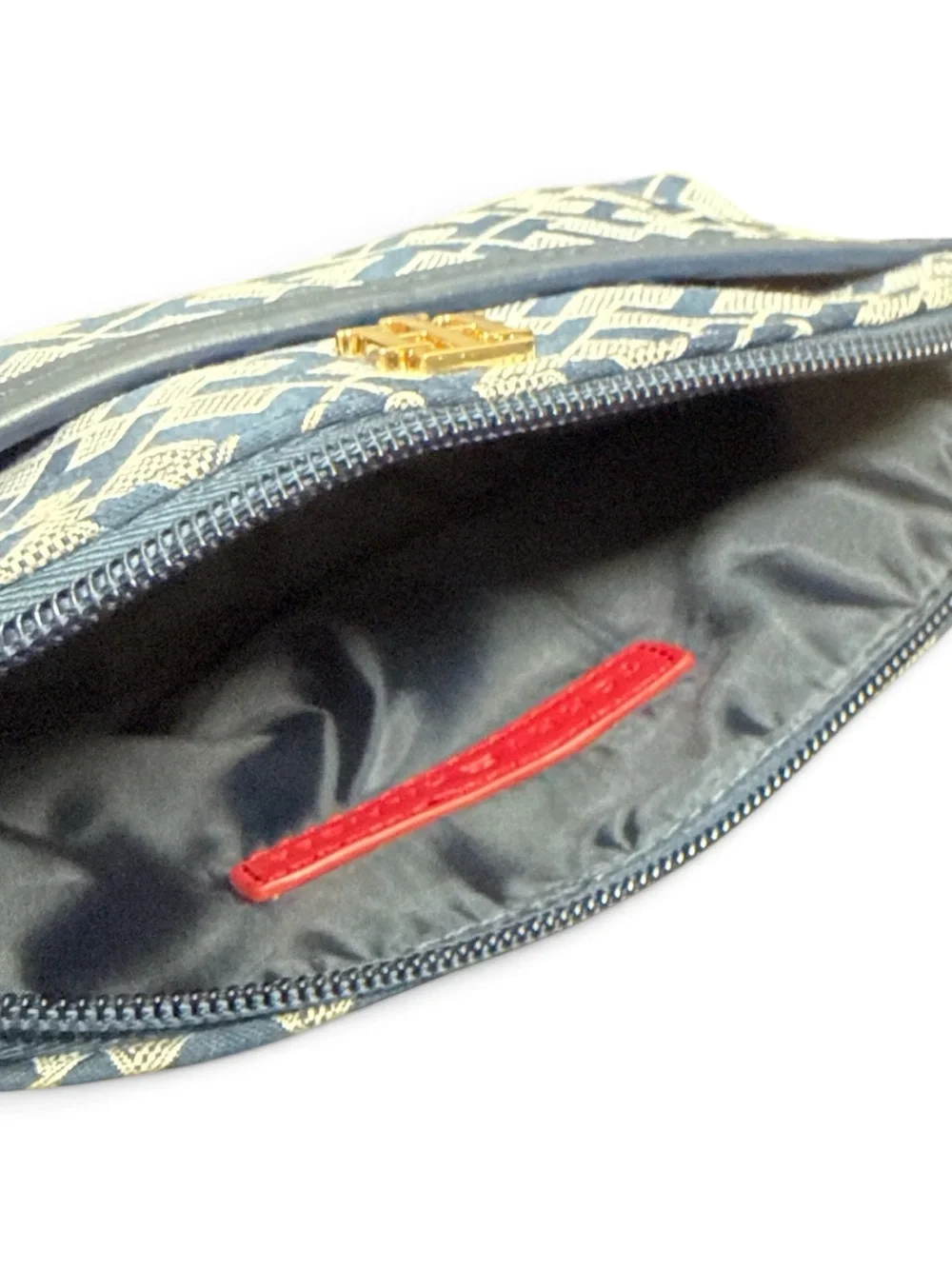 Tommy Hilfiger Navy & White Monogram Cosmetic Case